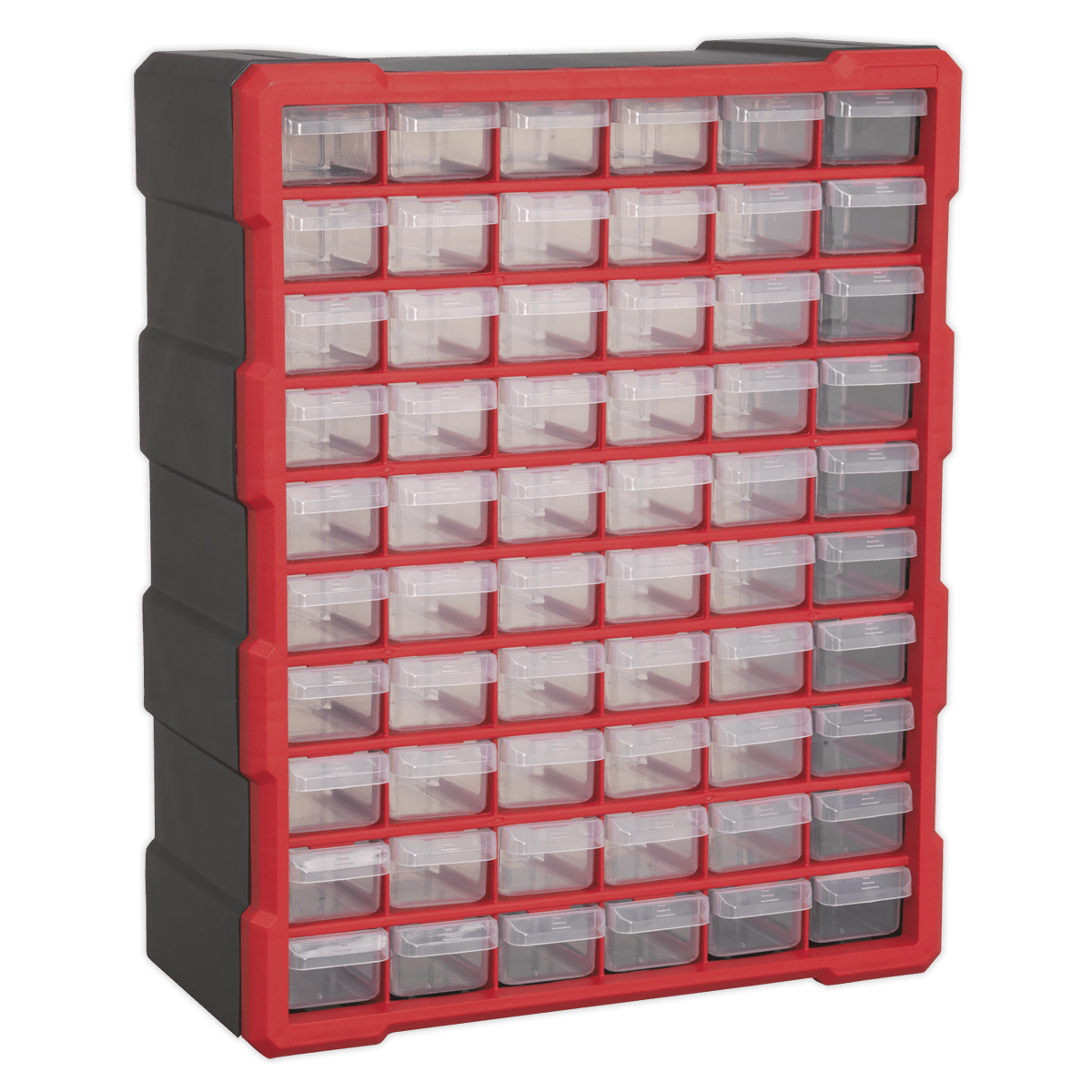 Sealey APDC60R Cabinet Box 60 Drawer - Red/Black - APDC60R - Sealey Tools UK - Trade Counter Direct