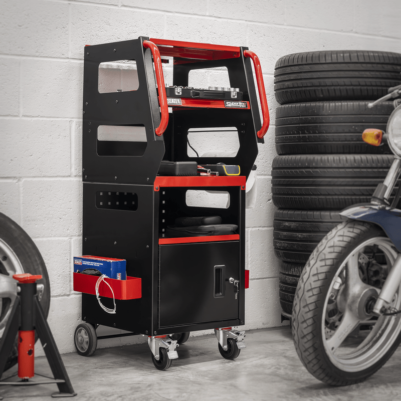 Sealey APDT435R Superline PRO® Diagnostics Trolley 4-Level - APDT435R - Sealey Tools UK - Trade Counter Direct