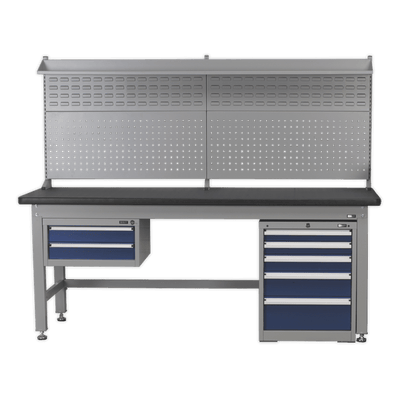 Sealey API1500COMB02 1.5m Complete Industrial Workstation & Cabinet Combo - API1500COMB02 - Sealey Tools UK - Trade Counter Direct
