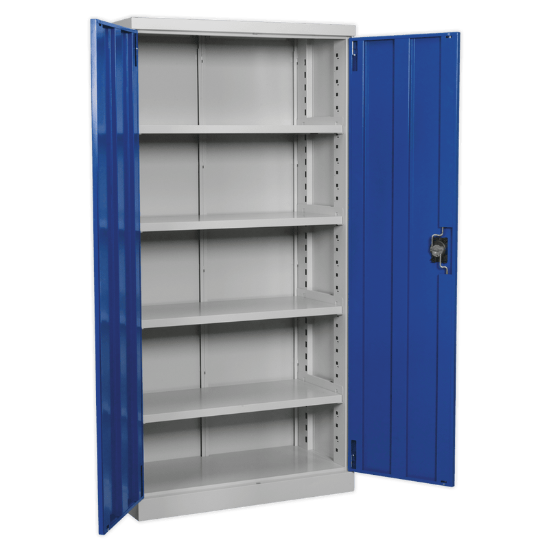 Sealey APICCOMBOF4 Industrial Cabinet 4 Shelf 1800mm - APICCOMBOF4 - Sealey Tools UK - Trade Counter Direct