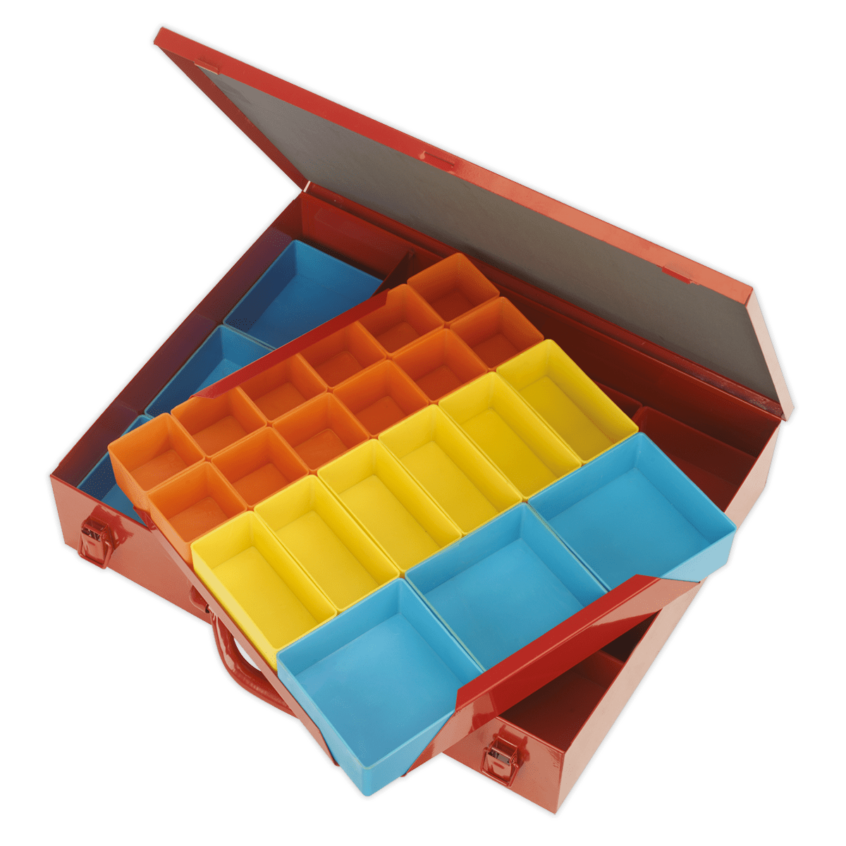 Sealey APMC27 2-Layer Metal Case with 27 Storage Bins - APMC27 - Sealey Tools UK - Trade Counter Direct
