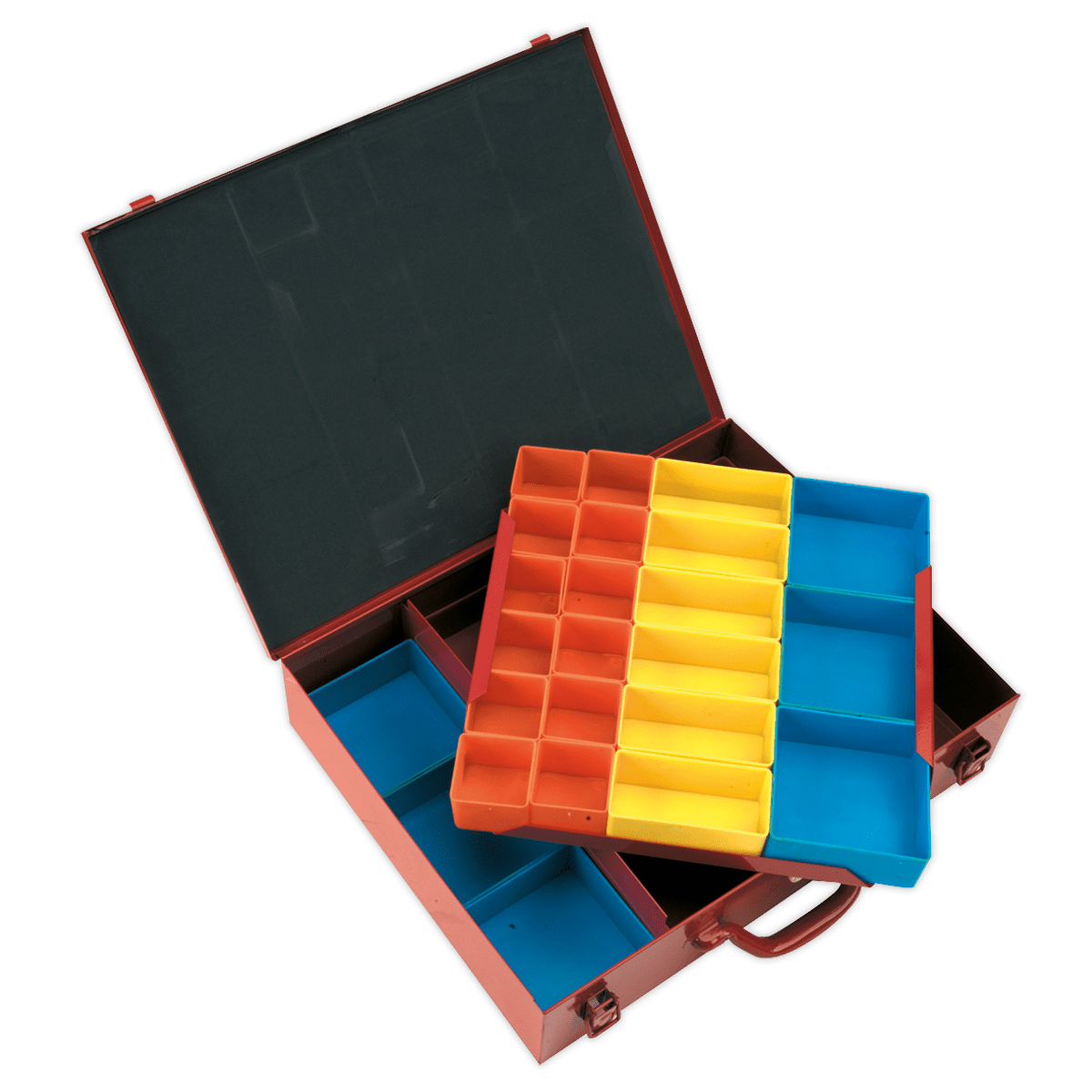 Sealey APMC27 2-Layer Metal Case with 27 Storage Bins - APMC27 - Sealey Tools UK - Trade Counter Direct