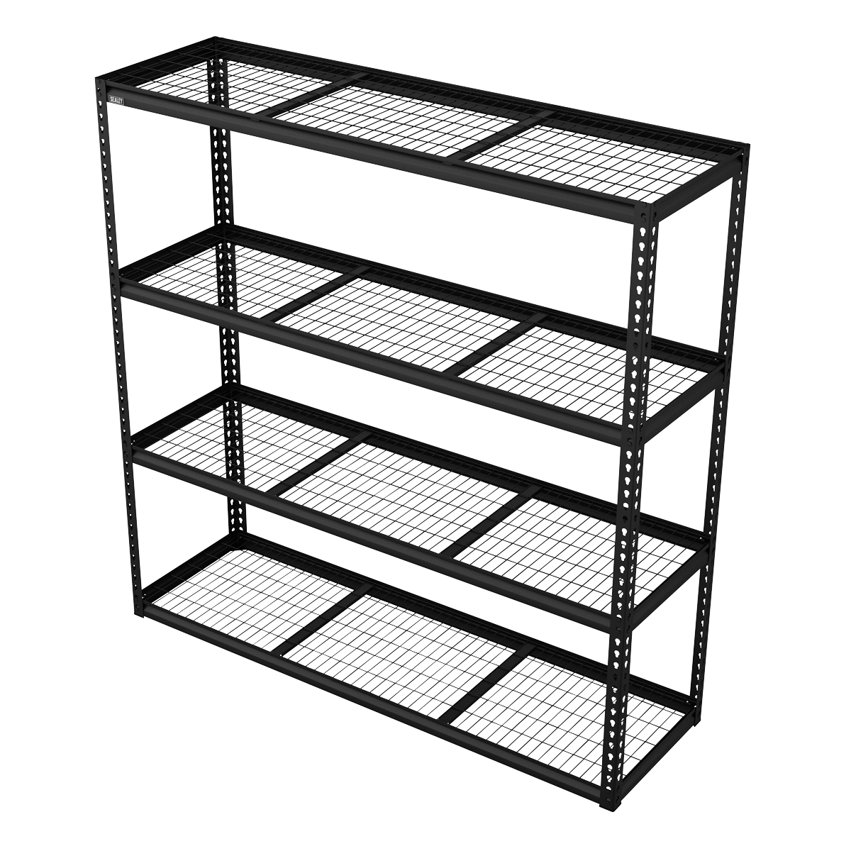Sealey APMR1 Heavy-Duty Modular Racking Unit with 4 Mesh Shelves 300kg Capacity Per Level - APMR1 - Sealey Tools UK - Trade Counter Direct