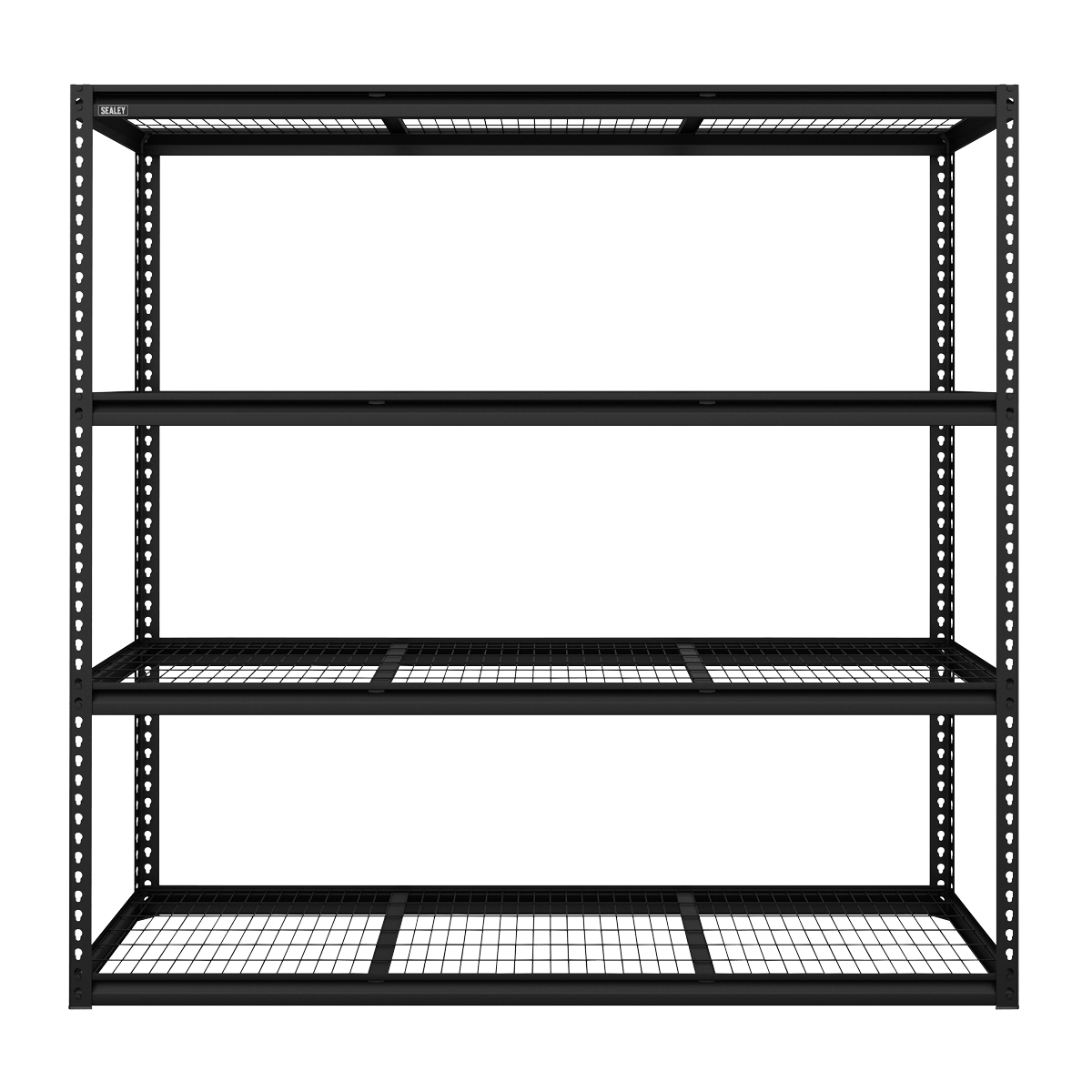 Sealey APMR1 Heavy-Duty Modular Racking Unit with 4 Mesh Shelves 300kg Capacity Per Level - APMR1 - Sealey Tools UK - Trade Counter Direct