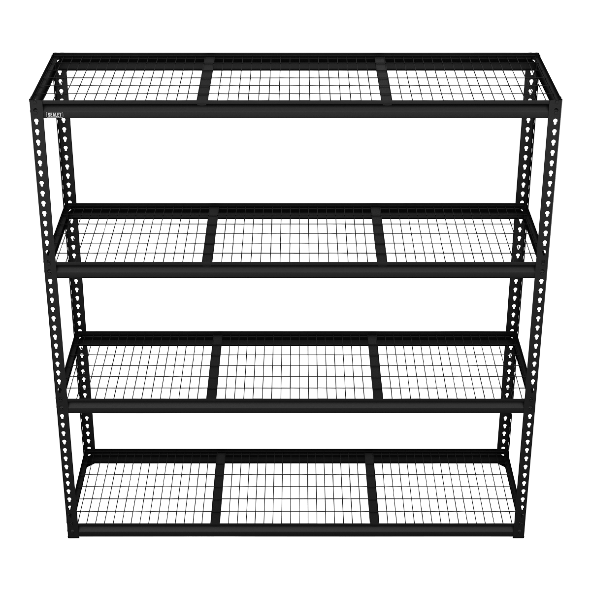 Sealey APMR1 Heavy-Duty Modular Racking Unit with 4 Mesh Shelves 300kg Capacity Per Level - APMR1 - Sealey Tools UK - Trade Counter Direct