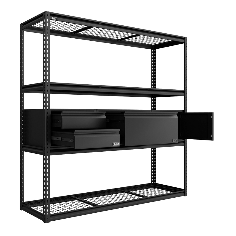 Sealey APMRCOMBO1 Heavy-Duty Modular Racking Kit with 3 Storage Units - APMRCOMBO1 - Sealey Tools UK - Trade Counter Direct