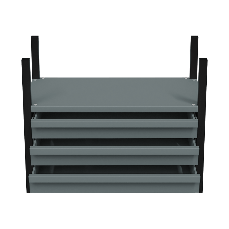 Sealey APMRM2 Modular Storage Mid Unit 3 Drawer & 1 Shelf 580mm - APMRM2 - Sealey Tools UK - Trade Counter Direct
