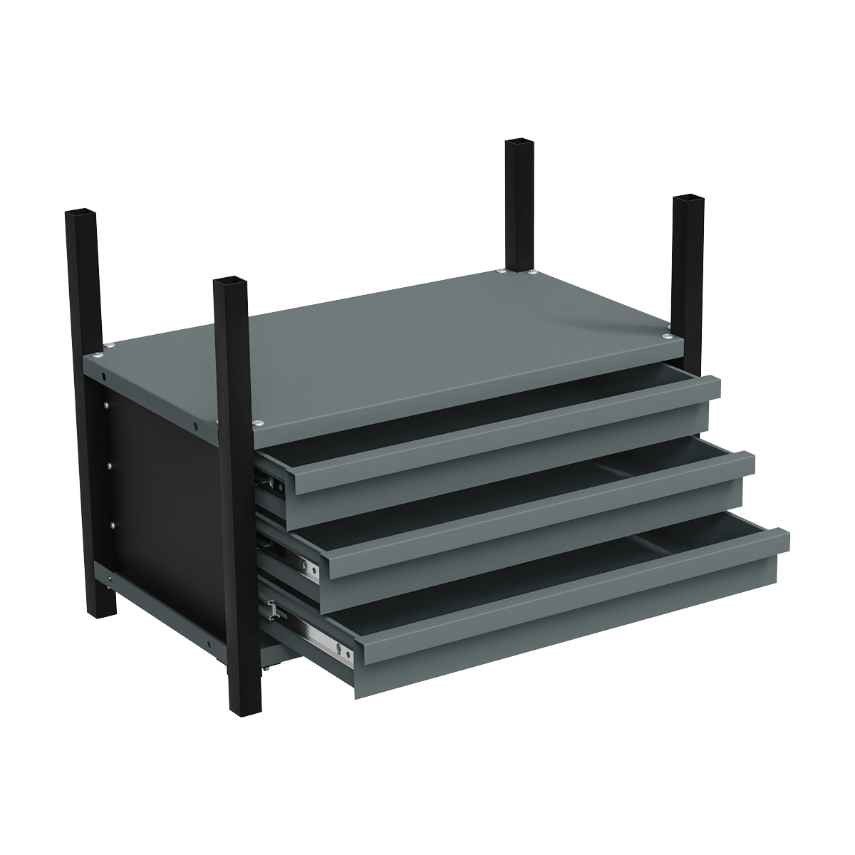 Sealey APMRM2 Modular Storage Mid Unit 3 Drawer & 1 Shelf 580mm - APMRM2 - Sealey Tools UK - Trade Counter Direct
