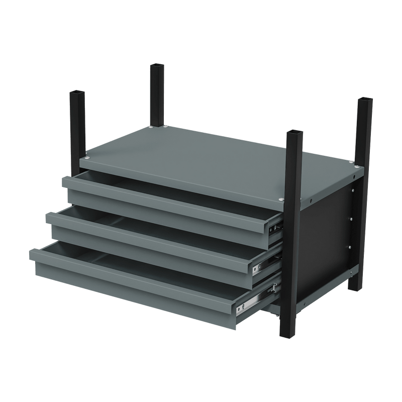 Sealey APMRM2 Modular Storage Mid Unit 3 Drawer & 1 Shelf 580mm - APMRM2 - Sealey Tools UK - Trade Counter Direct