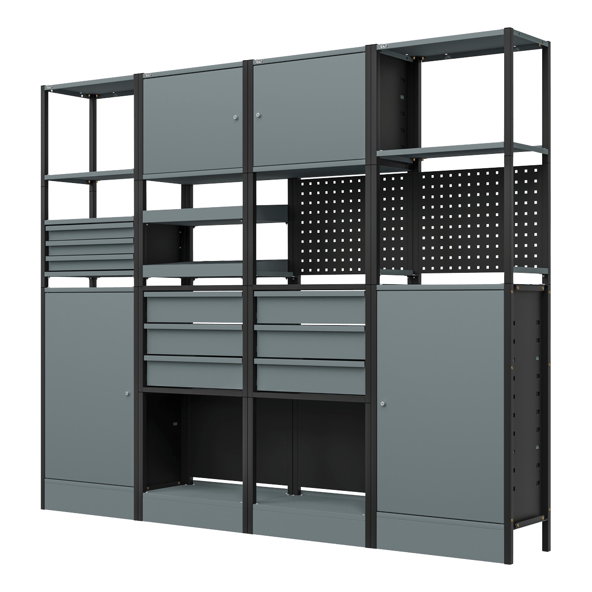 Sealey APMRSTACK2 Modular Storage System Combo 2.32m - APMRSTACK2 - Sealey Tools UK - Trade Counter Direct
