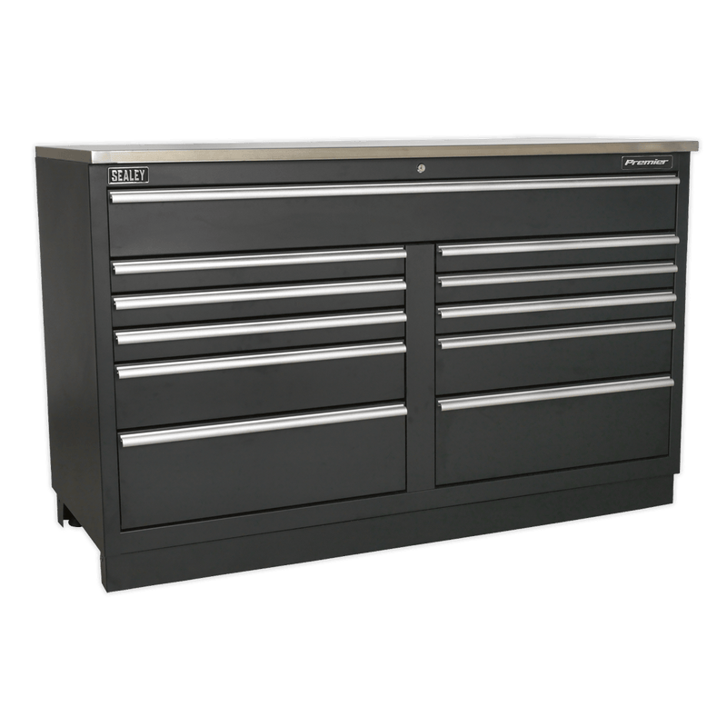 Sealey APMS04 Modular Floor Cabinet 11 Drawer 1550mm Heavy - Duty - APMS04 - Sealey Tools UK - Trade Counter Direct