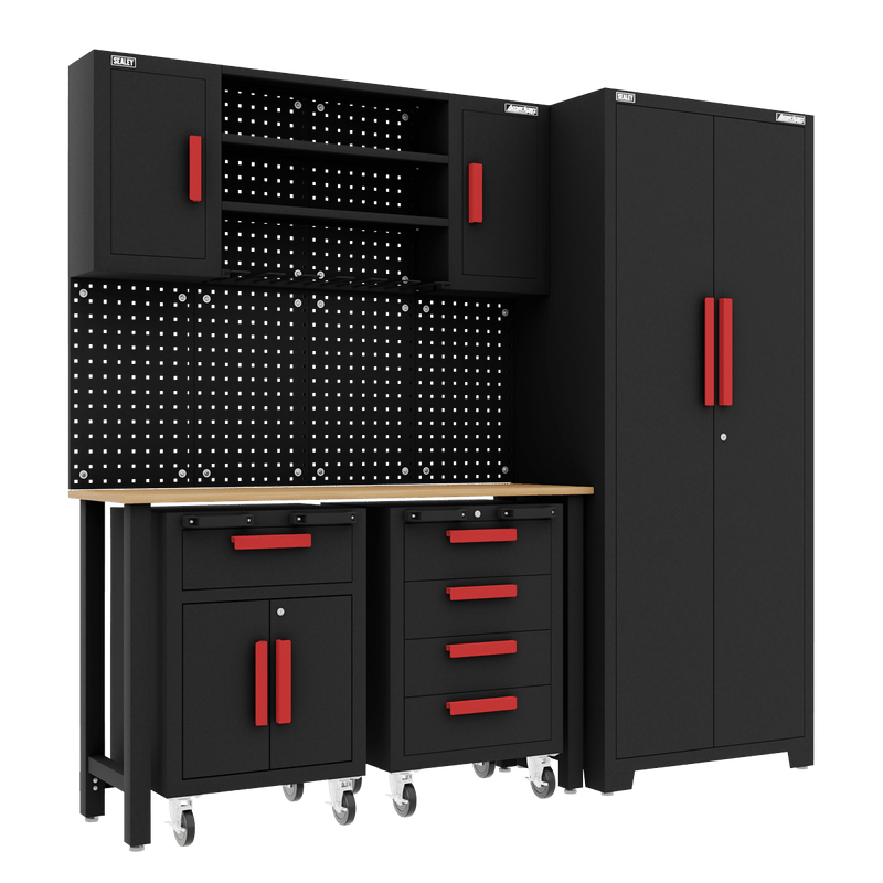 Sealey APMS12OP American PRO® Complete Garage Storage System with 2 Mobile Trolleys - APMS12OP - Sealey Tools UK - Trade Counter Direct