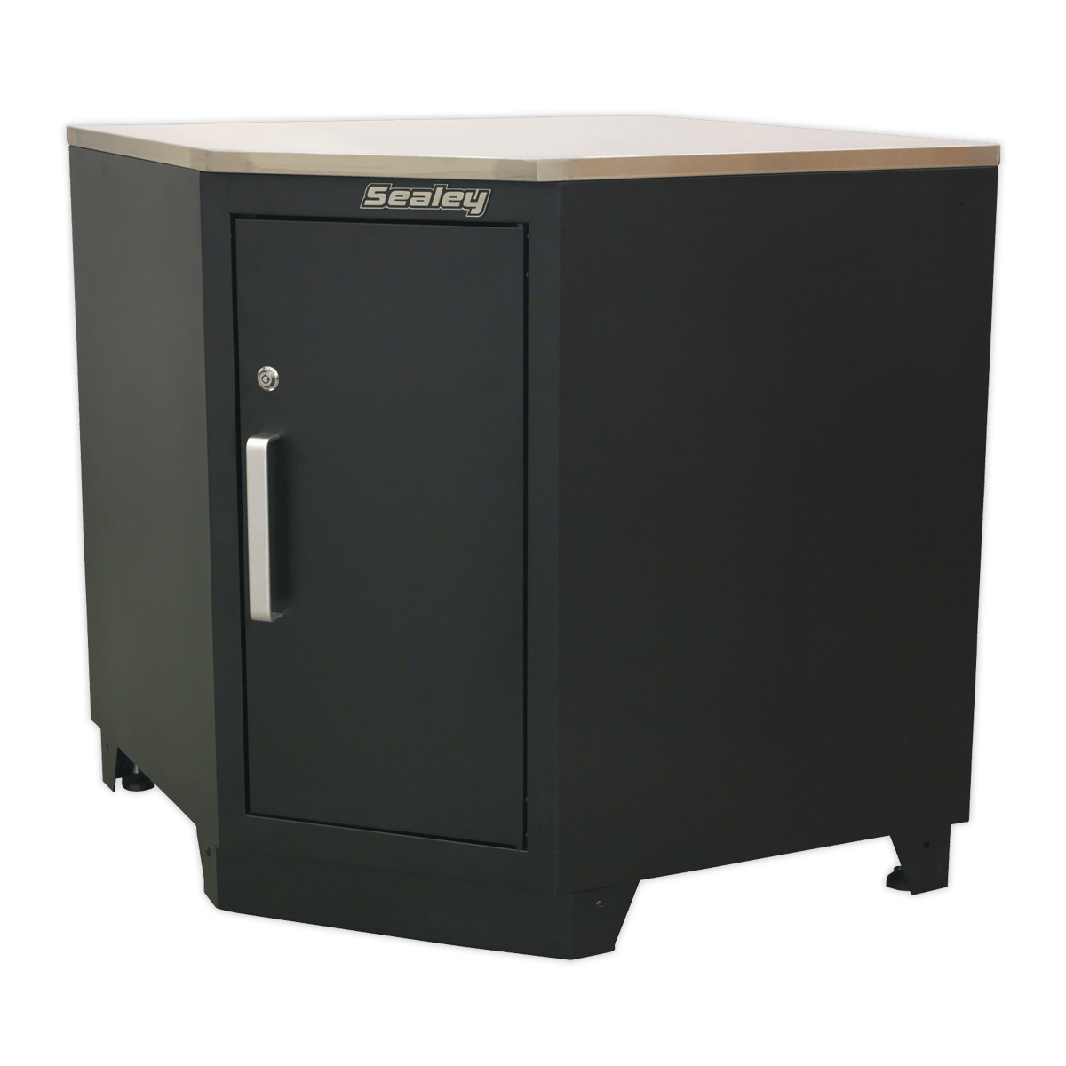 Sealey APMS19 Premier™ Stainless Steel Corner Worktop 930mm - APMS19 - Sealey Tools UK - Trade Counter Direct