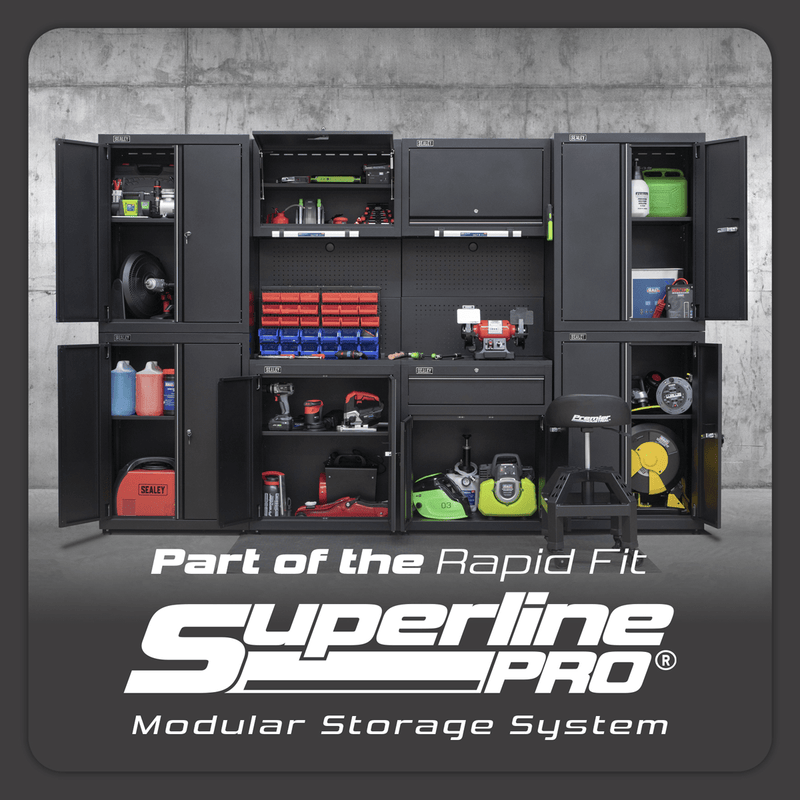 Sealey APMS2HFPD Superline PRO® Rapid-Fit Modular Wall & Base Cabinet with Drawer - APMS2HFPD - Sealey Tools UK - Trade Counter Direct
