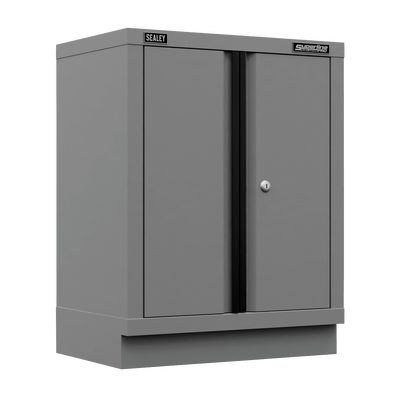 Sealey APMS33BE Superline PRO® Black Edition Modular Floor Cabinet 2 Door 680mm - APMS33BE - Sealey Tools UK - Trade Counter Direct