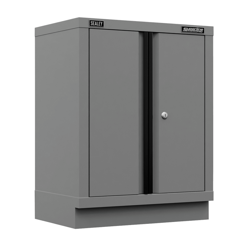 Sealey APMS33BE Superline PRO® Black Edition Modular Floor Cabinet 2 Door 680mm - APMS33BE - Sealey Tools UK - Trade Counter Direct