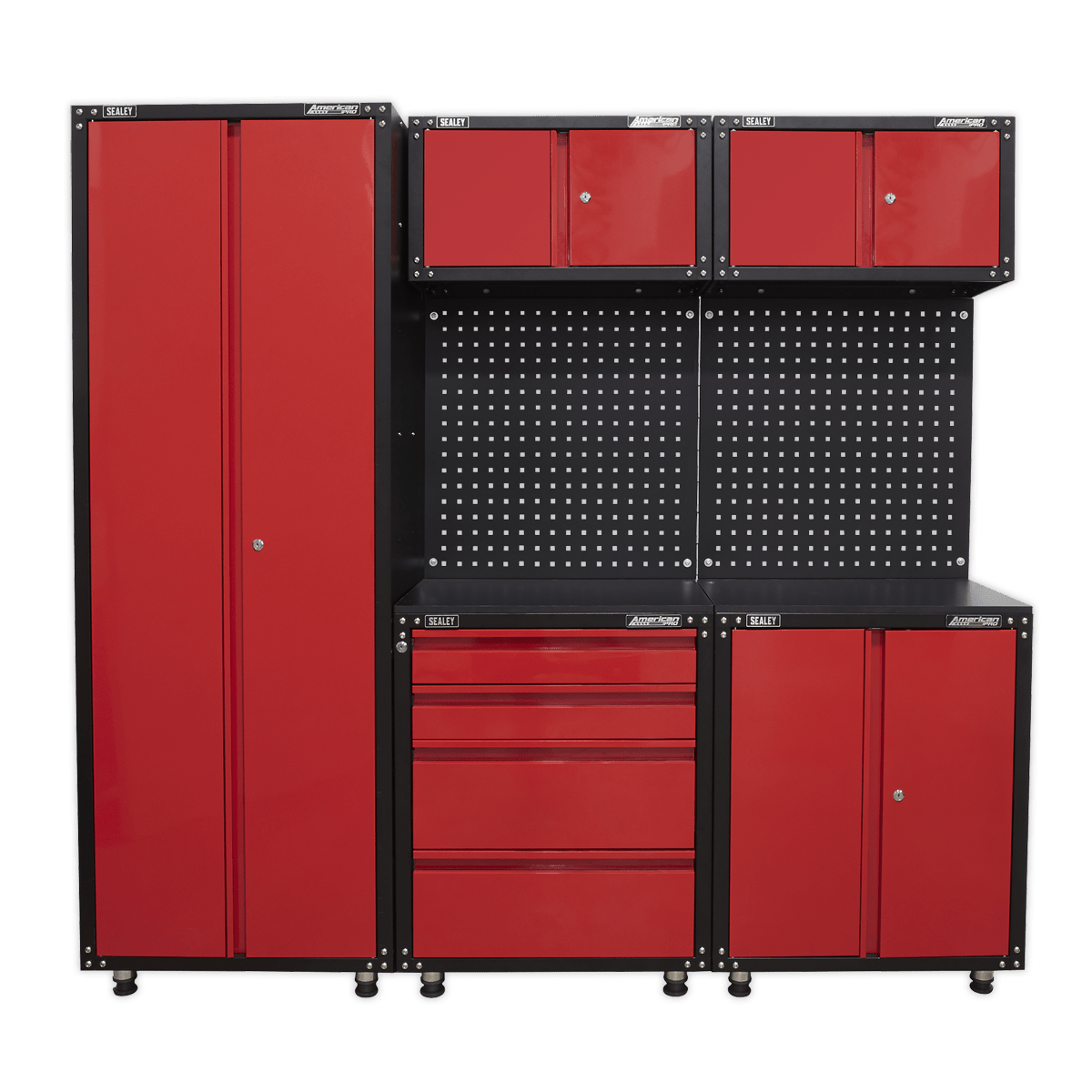 Sealey APMS80COMBO3 American PRO® 2.0m Storage System - APMS80COMBO3 - Sealey Tools UK - Trade Counter Direct