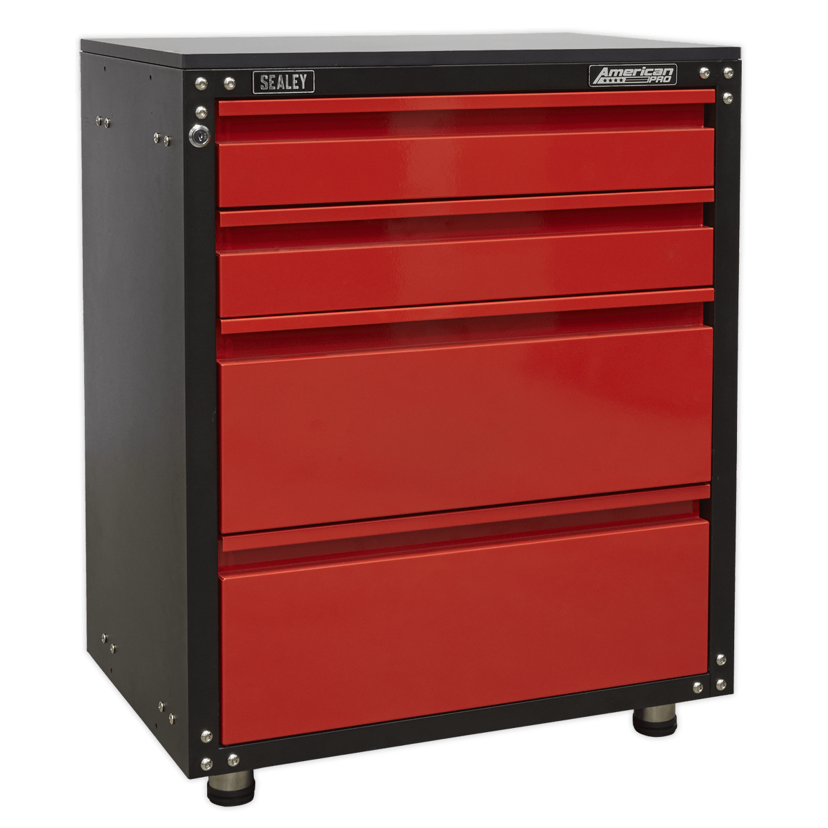Sealey APMS84 Modular 4 Drawer Cabinet with Worktop 665mm - APMS84 - Sealey Tools UK - Trade Counter Direct