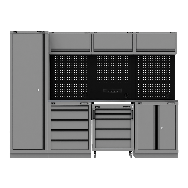 Sealey APMSBESTACK02SS Superline PRO® Black Edition Storage System with Stainless Worktop 2.64m - APMSBESTACK02SS - Sealey Tools UK - Trade Counter Direct