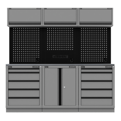 Sealey APMSBESTACK04SS Superline PRO® Black Edition Storage System with Stainless Worktop 2.04m - APMSBESTACK04SS - Sealey Tools UK - Trade Counter Direct