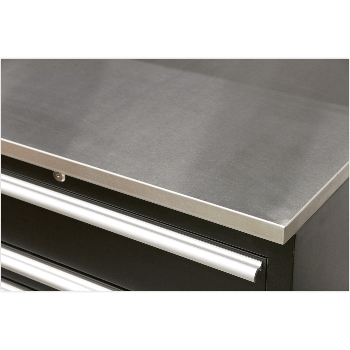 Sealey APMSCOMBO7SS Premier™ Storage System with Stainless Worktop 3.55m - APMSCOMBO7SS - Sealey Tools UK - Trade Counter Direct