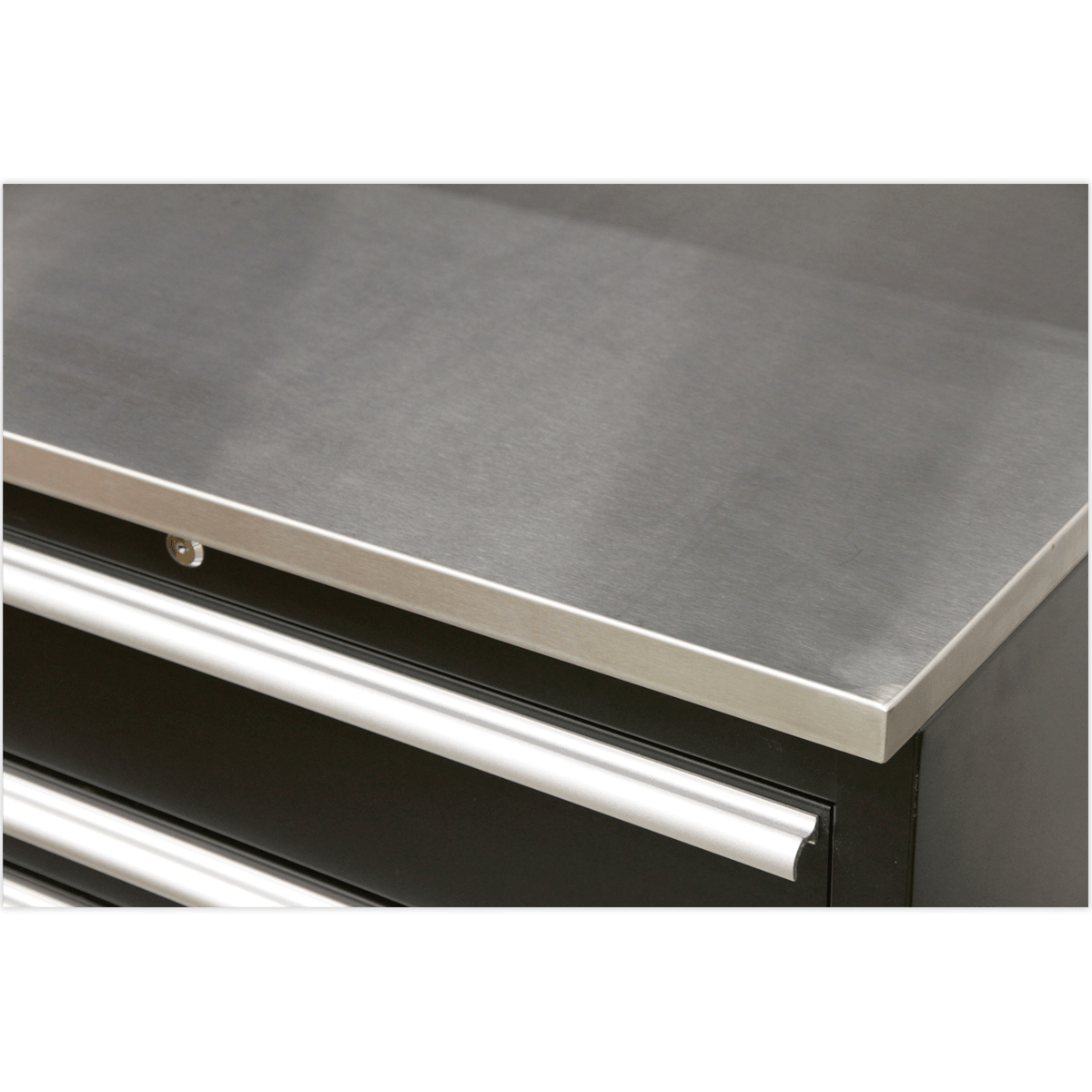 Sealey APMSCOMBO7SS Premier™ Storage System with Stainless Worktop 3.55m - APMSCOMBO7SS - Sealey Tools UK - Trade Counter Direct