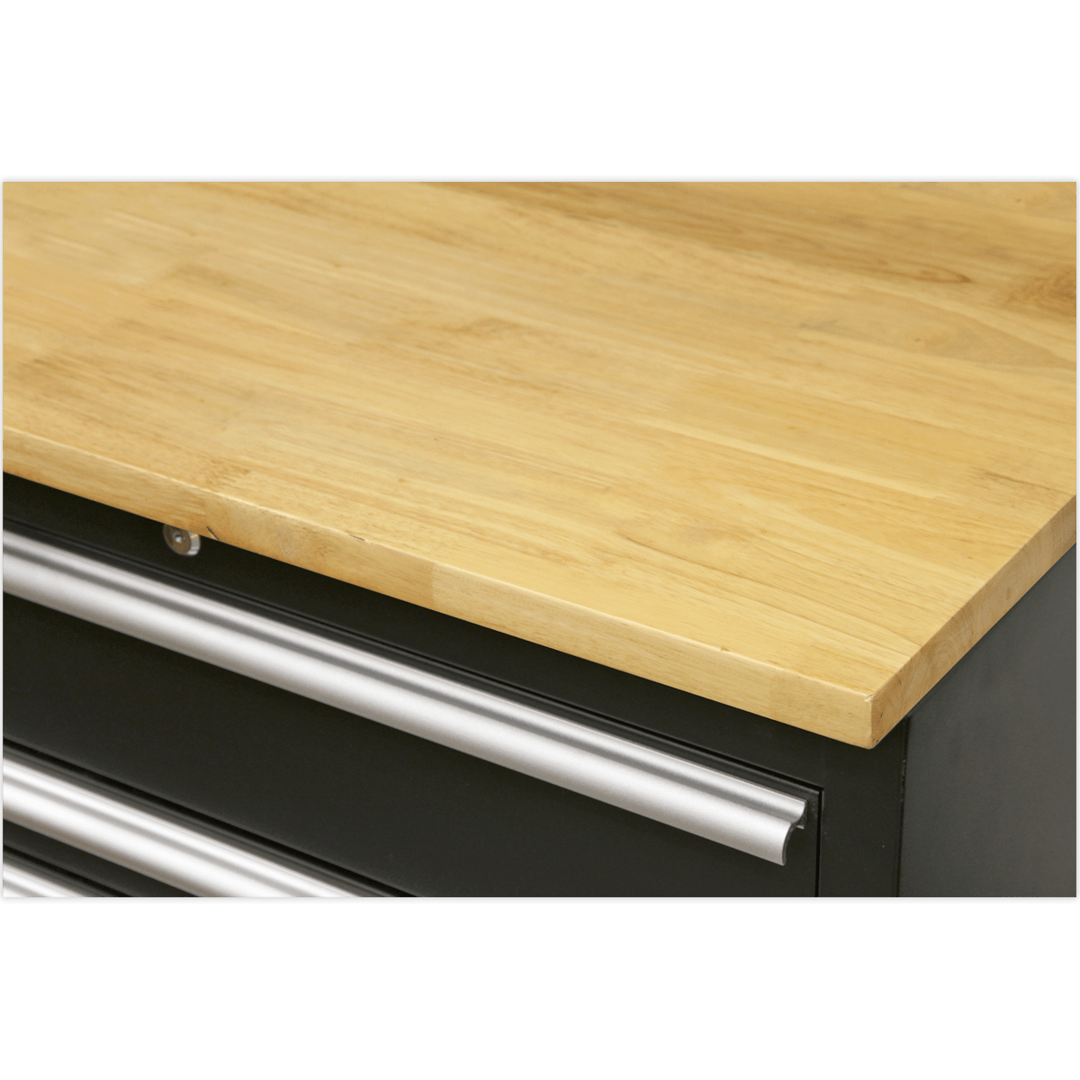 Sealey APMSCOMBO7W Premier™ Storage System with Hardwood Worktop 3.55m - APMSCOMBO7W - Sealey Tools UK - Trade Counter Direct