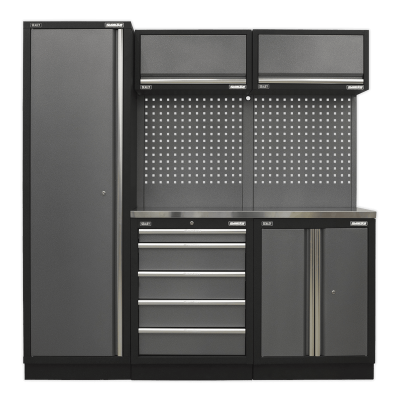 Sealey APMSSTACK02SS Superline Pro 2.0m Storage System - Stainless Worktop - APMSSTACK02SS - Sealey Tools UK - Trade Counter Direct