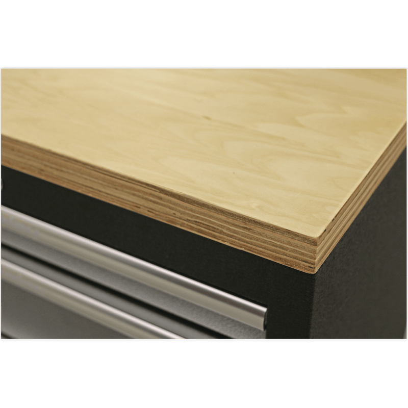 Sealey APMSSTACK02W Superline Pro 2.0m Storage System - Wood Worktop - APMSSTACK02W - Sealey Tools UK - Trade Counter Direct