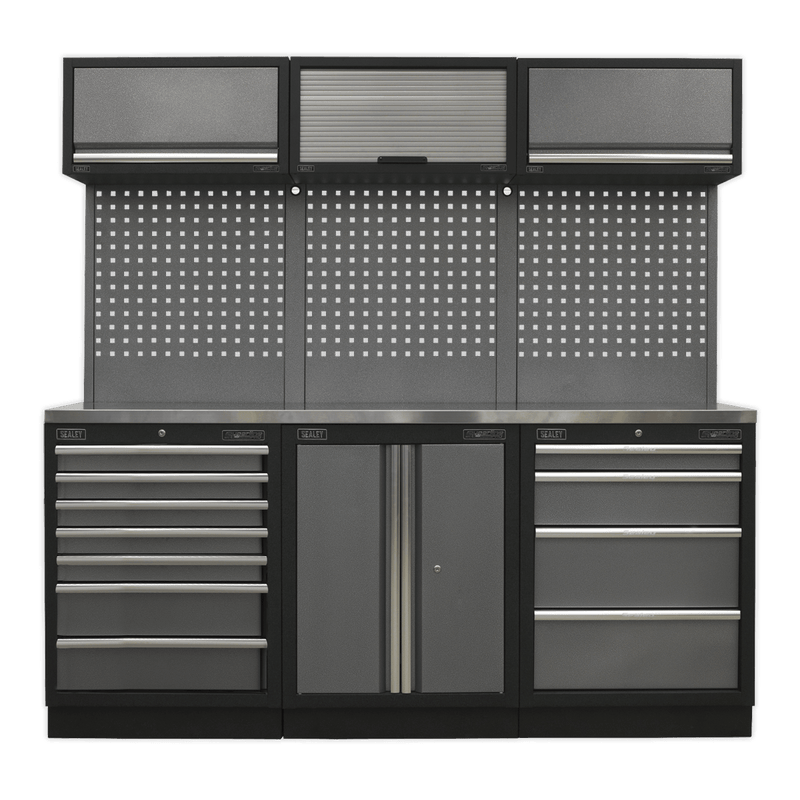 Sealey APMSSTACK07SS Superline Pro 2.0m Storage System - Stainless Worktop - APMSSTACK07SS - Sealey Tools UK - Trade Counter Direct