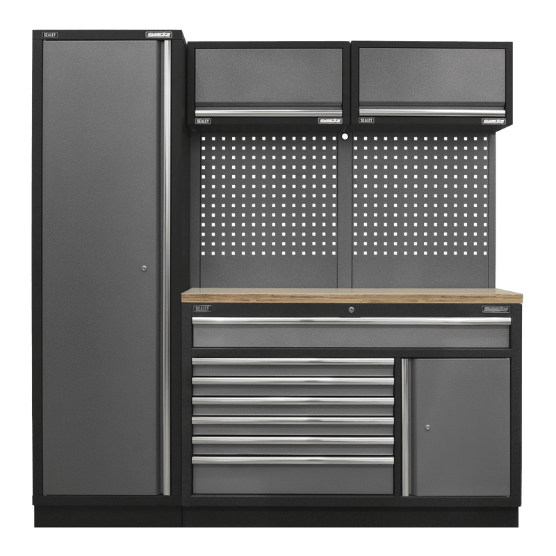 Sealey APMSSTACK09W Superline Pro 1.96m Storage System - Pressed Wood Worktop - APMSSTACK09W - Sealey Tools UK - Trade Counter Direct