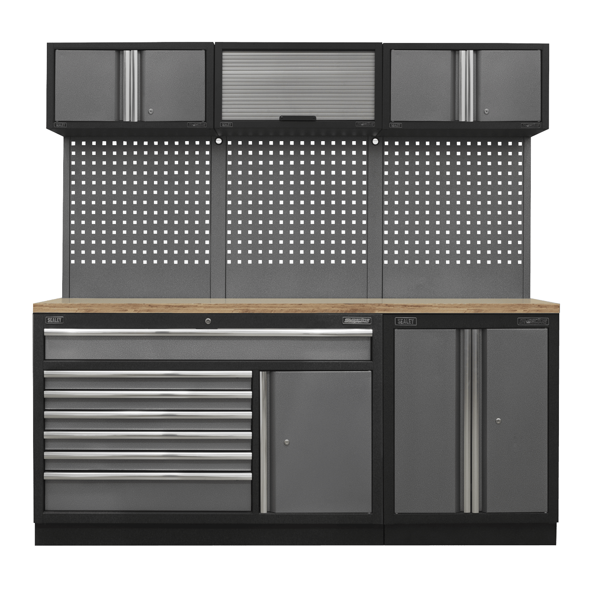 Sealey APMSSTACK11W Superline Pro 2.04m Storage System - Pressed Wood Worktop - APMSSTACK11W - Sealey Tools UK - Trade Counter Direct