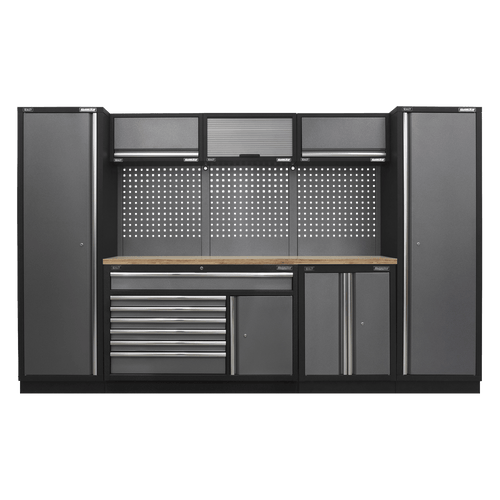 Sealey APMSSTACK13W Superline Pro 3.24m Storage System - Pressed Wood Worktop