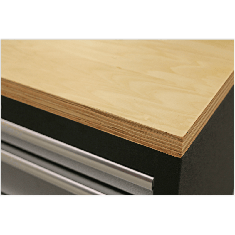 Sealey APMSSTACK14W Superline PRO® Modular Storage System Combo with Pressed Wood Worktop - APMSSTACK14W - Sealey Tools UK - Trade Counter Direct