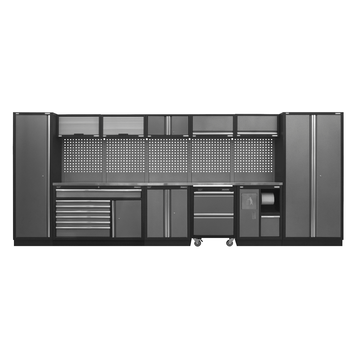 Sealey APMSSTACK15SS Modular Storage System Combo - Stainless Steel Worktop - APMSSTACK15SS - Sealey Tools UK - Trade Counter Direct