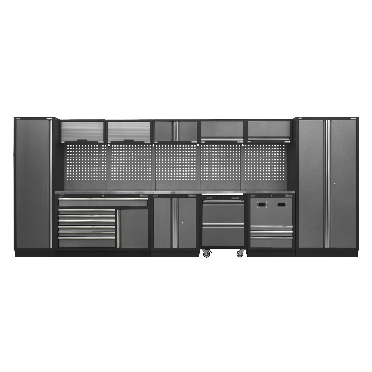 Sealey APMSSTACK16SS Modular Storage System Combo - Stainless Steel Worktop - APMSSTACK16SS - Sealey Tools UK - Trade Counter Direct