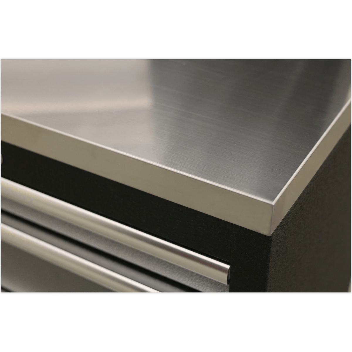 Sealey APMSSTACK17SS Superline PRO® Storage System with Stainless Worktop 4.92m - APMSSTACK17SS - Sealey Tools UK - Trade Counter Direct