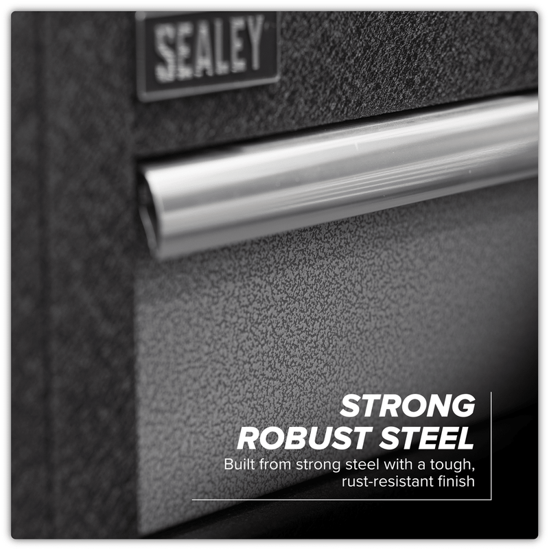 Sealey APMSSTACK17SS Superline PRO® Storage System with Stainless Worktop 4.92m - APMSSTACK17SS - Sealey Tools UK - Trade Counter Direct