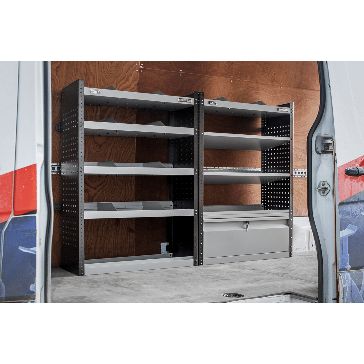 Sealey APMSV02 Superline PRO® Modular Slanted Shelf Van Storage Unit 925mm - APMSV02 - Sealey Tools UK - Trade Counter Direct