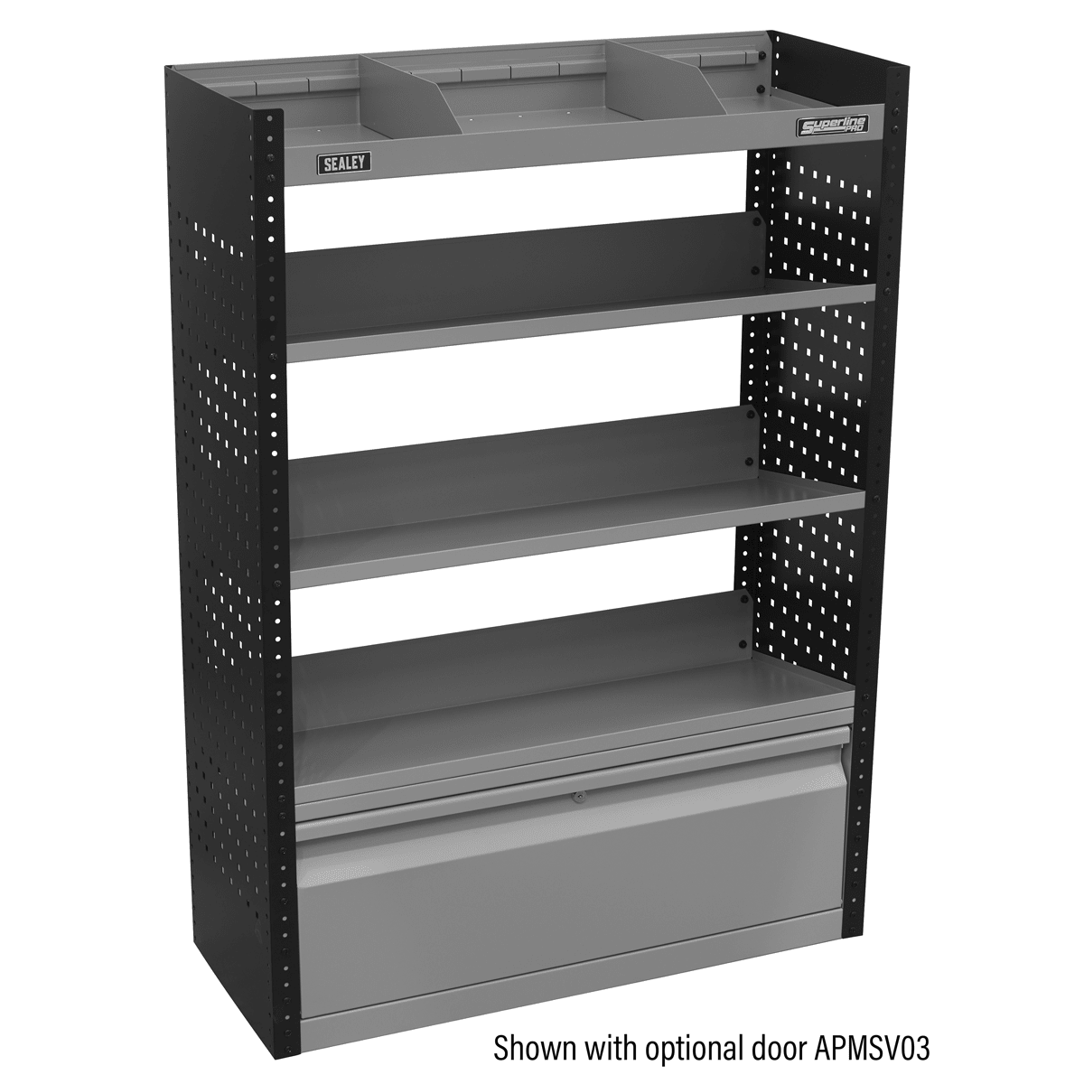 Sealey APMSV02 Superline PRO® Modular Slanted Shelf Van Storage Unit 925mm - APMSV02 - Sealey Tools UK - Trade Counter Direct