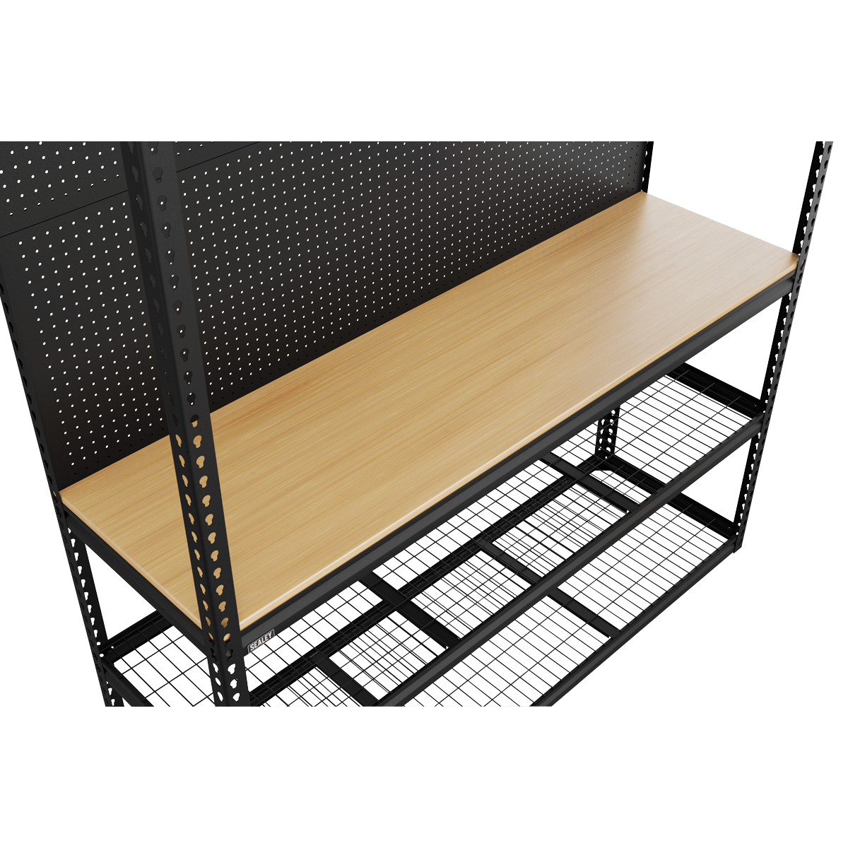 Sealey APMWB1 Heavy-Duty Modular Workbench with Racking & Pegboard 300kg Capacity Per Level - APMWB1 - Sealey Tools UK - Trade Counter Direct