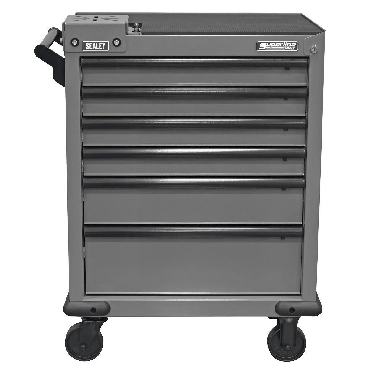 Sealey APMWS2 Superline PRO® Rollcab 6 Drawer with Vice Base - Grey/Black - APMWS2 - Sealey Tools UK - Trade Counter Direct
