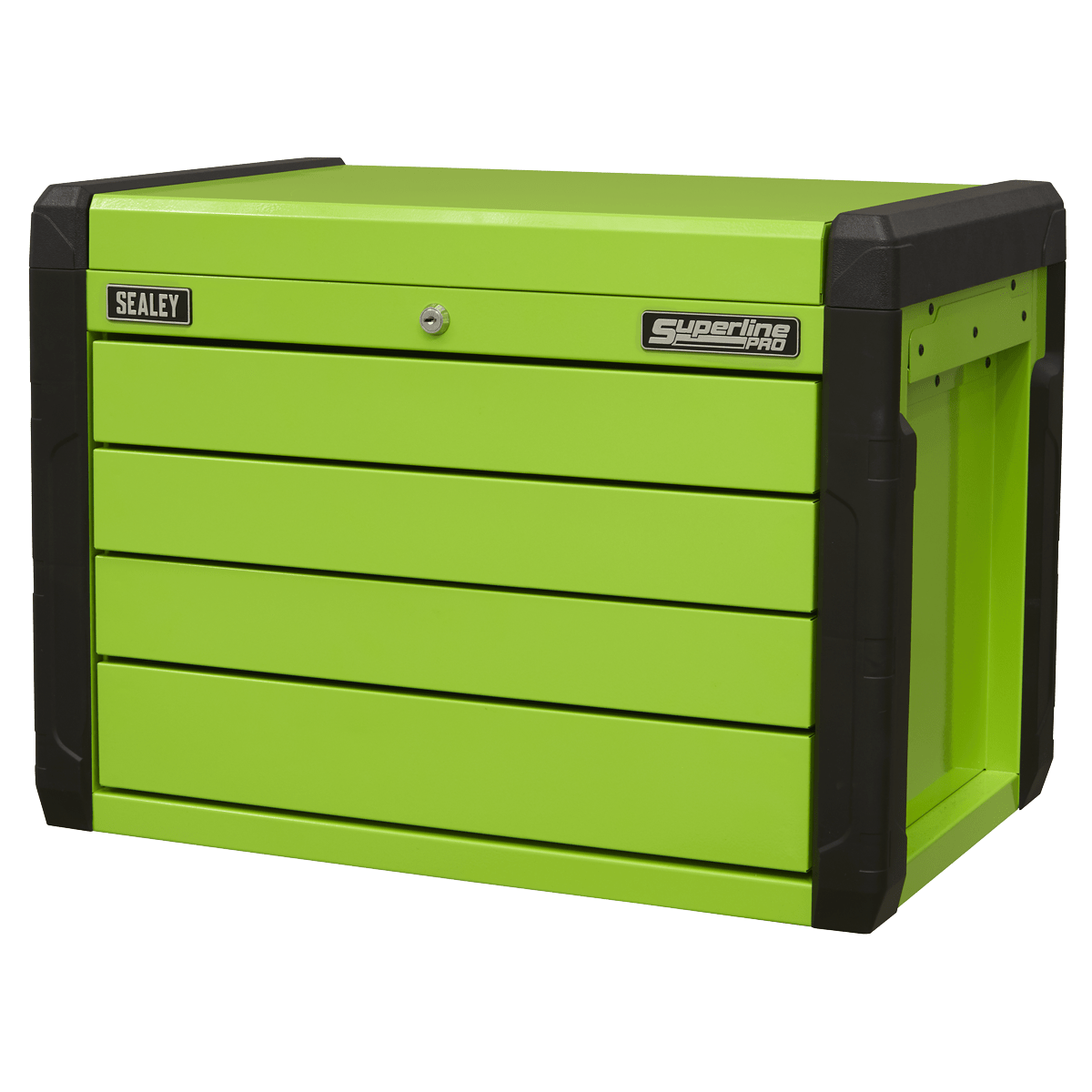 Sealey APPD4G Superline PRO® Push-to-Open Topchest 4 Drawer - Green - APPD4G - Sealey Tools UK - Trade Counter Direct