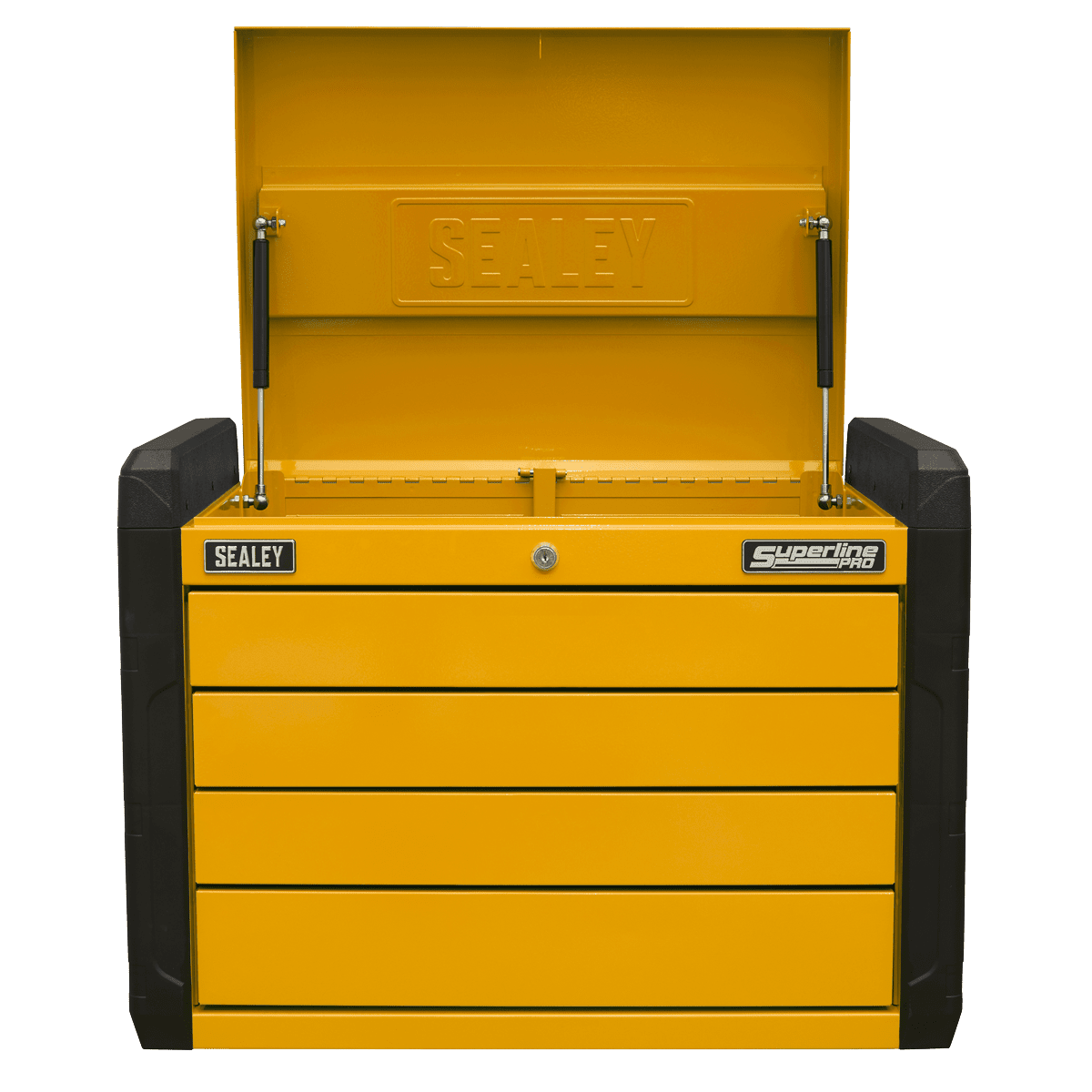 Sealey APPD4O 4 - Drawer Push - to - Open Topchest with Ball - Bearing Slides - Orange - APPD4O - Sealey Tools UK - Trade Counter Direct