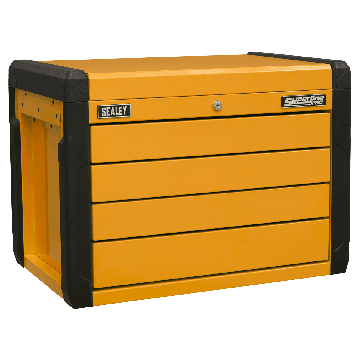 Sealey APPD4O 4 - Drawer Push - to - Open Topchest with Ball - Bearing Slides - Orange - APPD4O - Sealey Tools UK - Trade Counter Direct