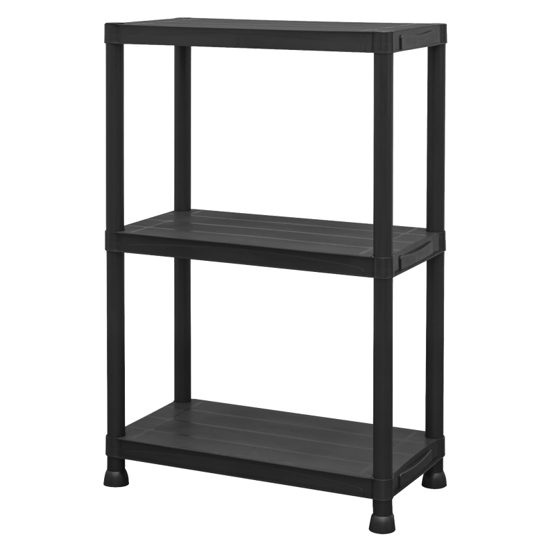 Sealey APPR3 Plastic Racking Unit with 3 Shelves 25kg Capacity Per Level - APPR3 - Sealey Tools UK - Trade Counter Direct