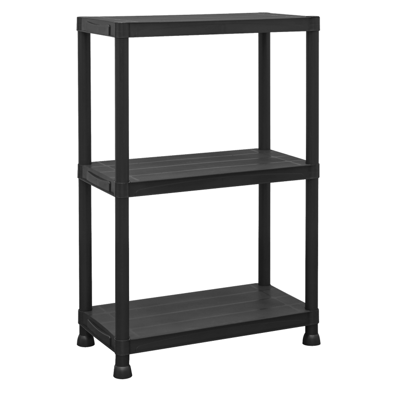 Sealey APPR3 Plastic Racking Unit with 3 Shelves 25kg Capacity Per Level - APPR3 - Sealey Tools UK - Trade Counter Direct