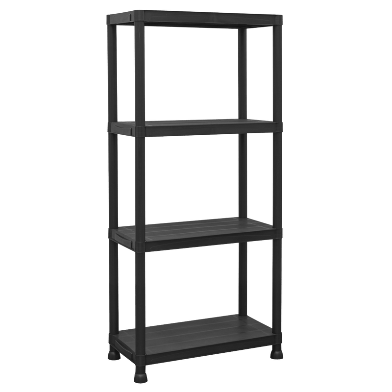 Sealey APPR4 Plastic Racking Unit with 4 Shelves 25kg Capacity Per Level - APPR4 - Sealey Tools UK - Trade Counter Direct