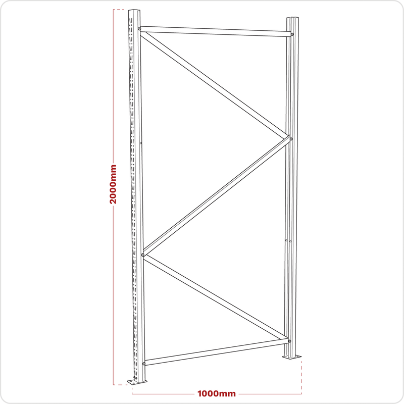Sealey APR1002 Frame One End 2000 x 1000mm - APR1002 - Sealey Tools UK - Trade Counter Direct