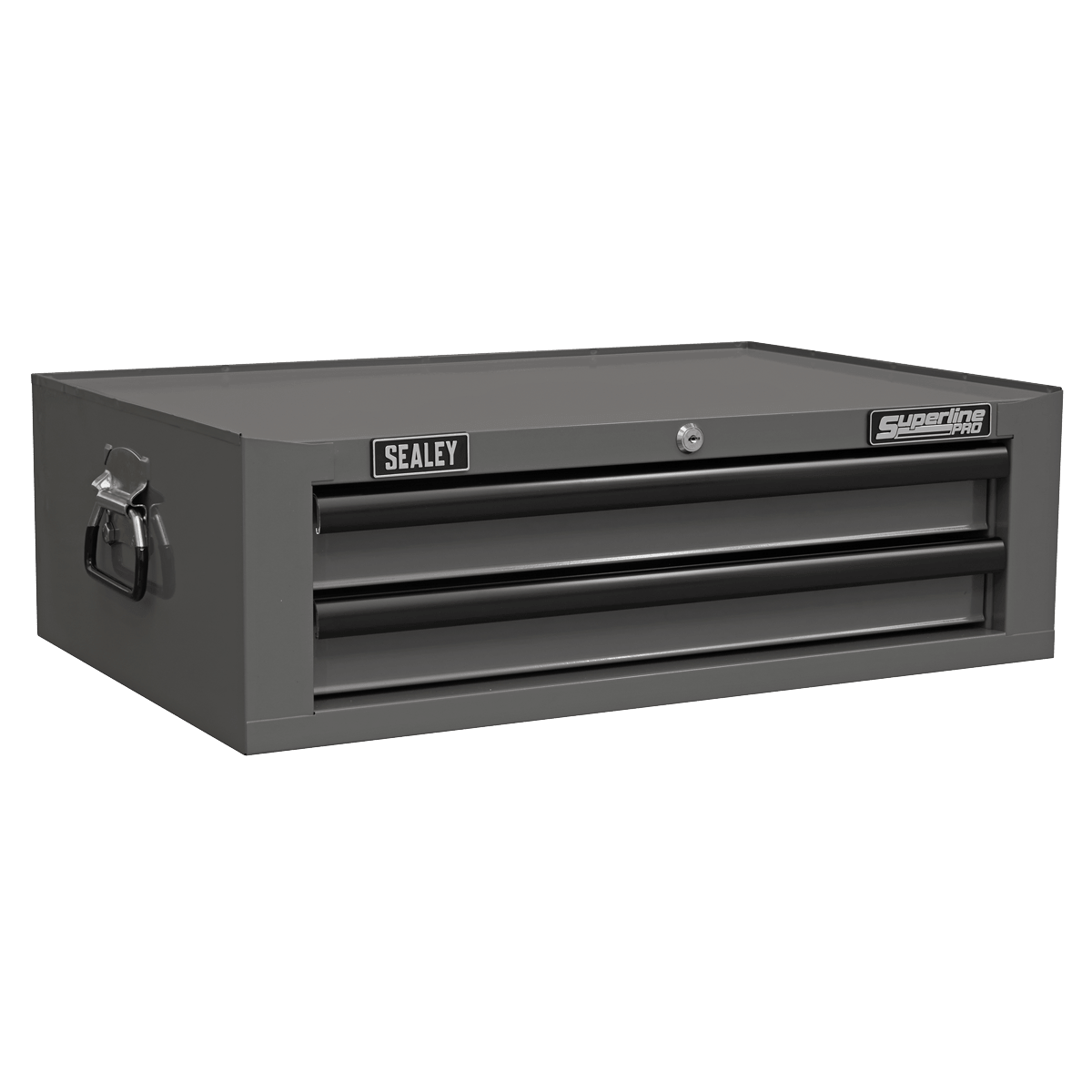 Sealey APSTACKTGR Superline PRO® Topchest, Mid-Box Tool Chest & Rollcab Combination 14 Drawer - Grey - APSTACKTGR - Sealey Tools UK - Trade Counter Direct